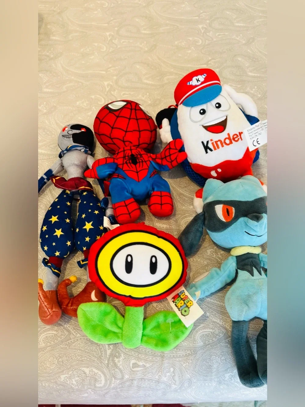 Super Mario & Character Plush Toy Bundle - Blue, Red, Green